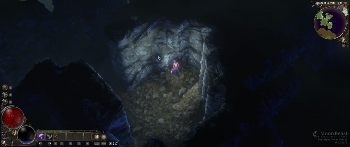 Darkhaven exploring underground area of destructive environments