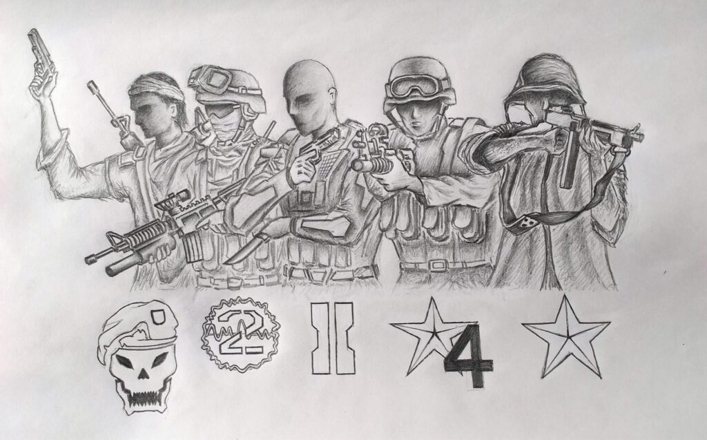 [COD] "Five Gods"-Drawing by me
