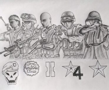 [COD] "Five Gods"-Drawing by me