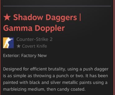 Meme Float Shadow Daggers