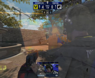 I noticed a "purple square" on Zywoo's screen while watching the Vitality vs Furia match.