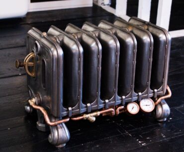 Cast-iron radiator water-cooled gaming PC build 9800X3D/5080/32GB - 99kg