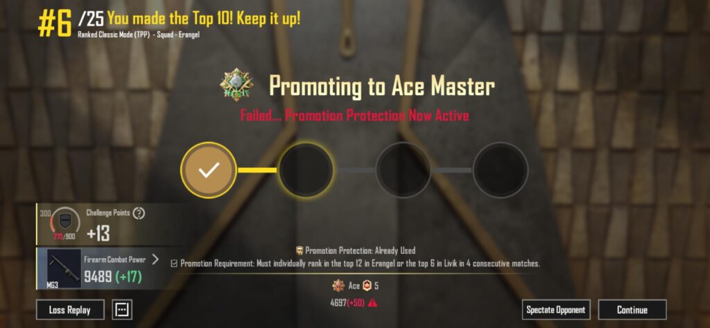 Promotion match confusion