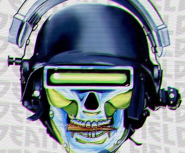 "Death in a field" acrylic painting by me