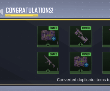 Thanks, I guess. 6 Crates, all skins, 6 already owning = 95 Credits                                                   (daily reward only for starting game = 50 Credits)