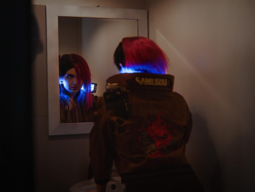 My V cosplay from Cyberpunk 2077