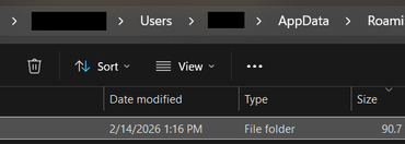 90gb in a folder called "SecurityUpdates"