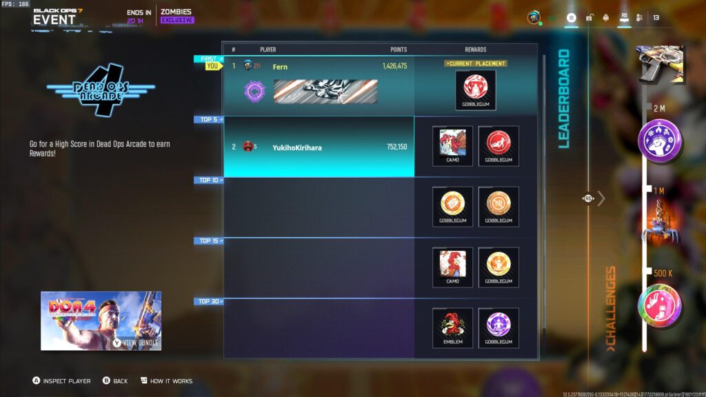 My bracket only has two players lol