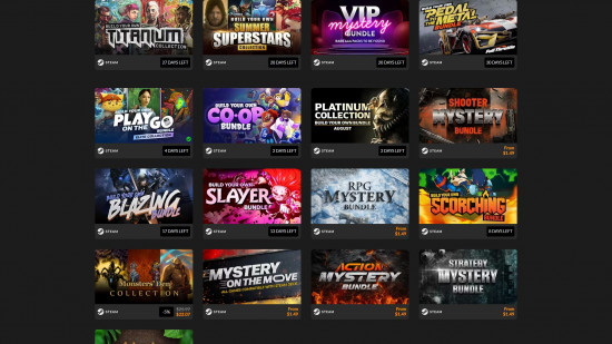 Fanatical bundle selection