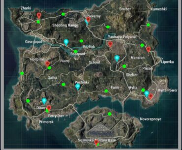 2026 Erangel Map - All Secret room, Vehicle Spawner and Discount Shop Locations