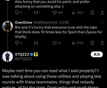 Little beef between overdrive and xtqzzz over on Twitter