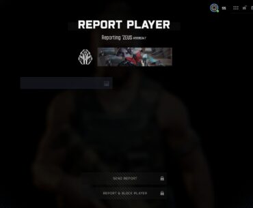 Report Player blocked