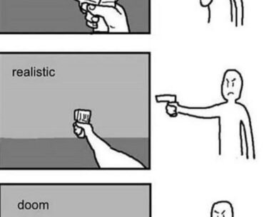 Anyone ever think how weird first person shooter views actually are?