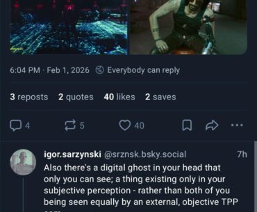 Cyberpunk 2's Creative Director about 2077's first person perspective