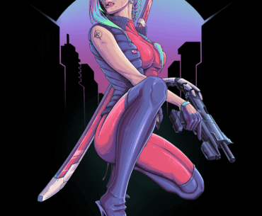 My oc character is inspired by Cyberpunk.