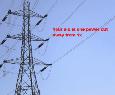 Thanks power company, I was having too much fun and I needed to be corrected.