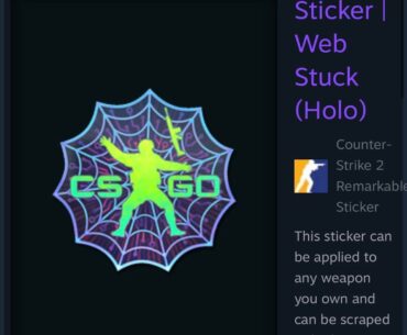 Sticker | Web Stuck (Holo) Pump