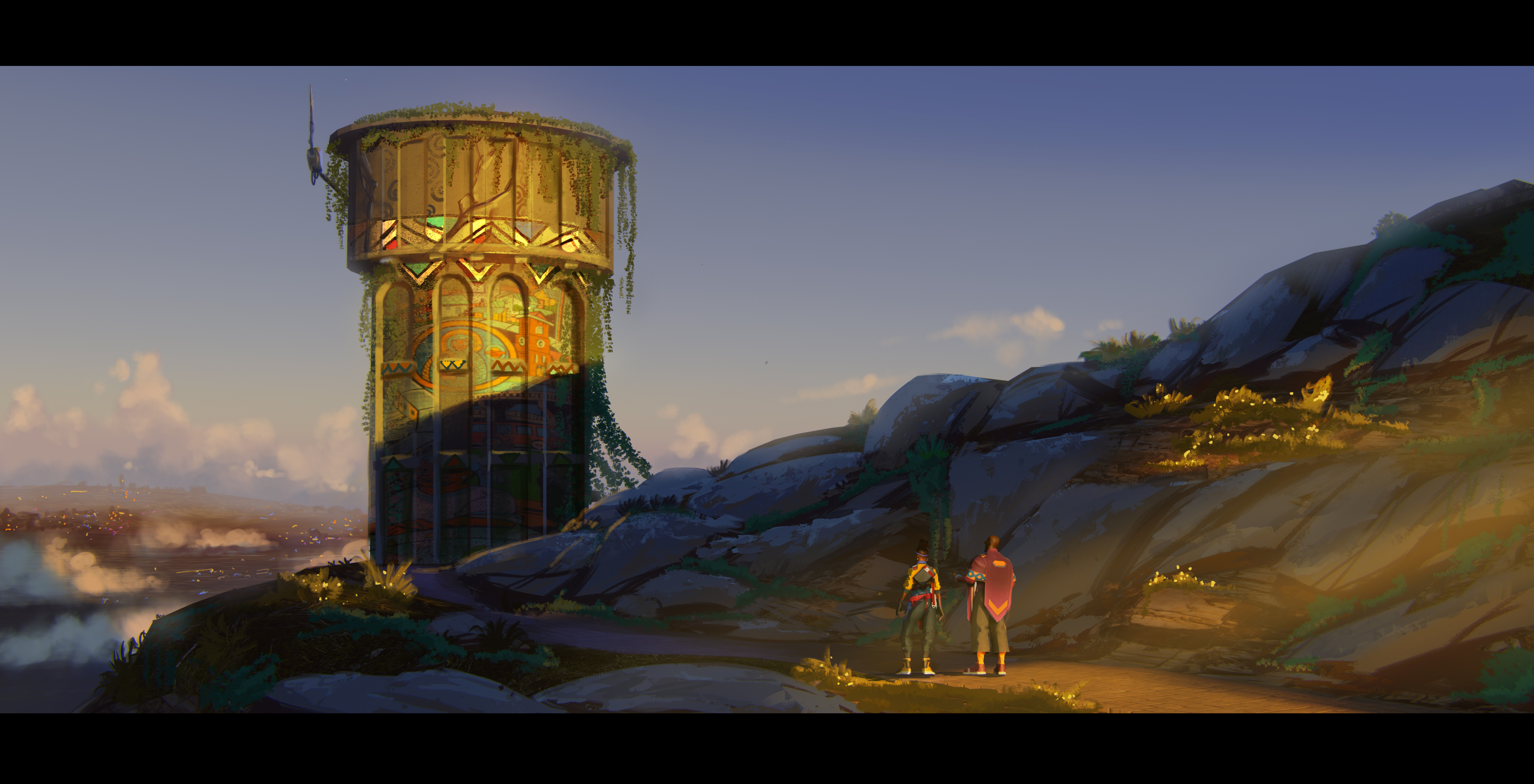 Black characters from a Africa set video game