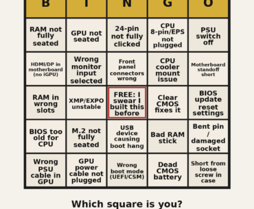 PC won’t boot bingo