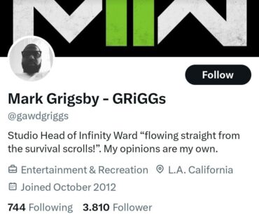 [COD] The only thing that is confirmed about MW4 is that Griggs will be in the game :)