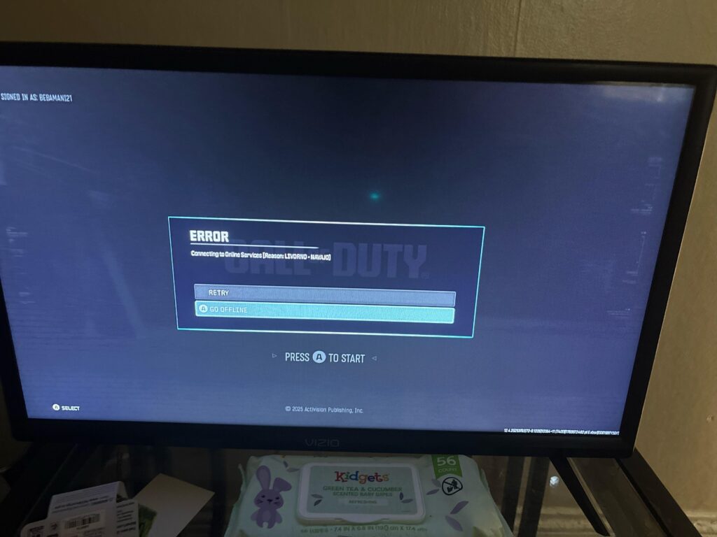 My age crash out and I can’t load in???? Anyone experiencing the same issues??? Console: Xbox series s
