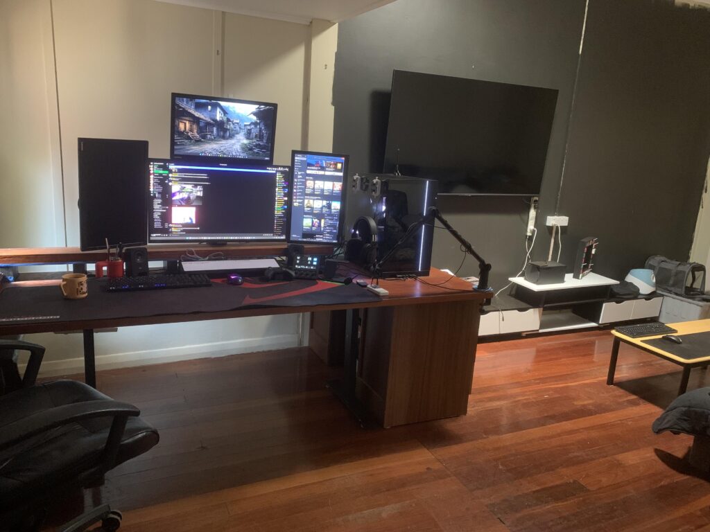 Current setup includes the tv