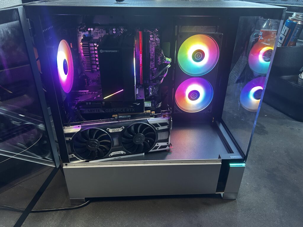 Guys… rate my GPU brace…