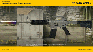 Made a racing inspired M4A1-S gunsmith skin. Added In-game screenshots in variety of maps.  <3