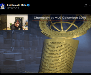 After 10 years, The in-game trophy still has Taco’s name wrong