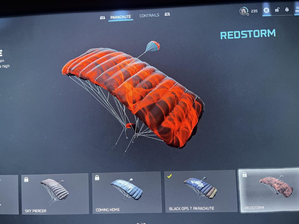 Red storm parachute