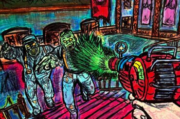 Kino Der Toten acrylic painting I did