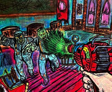 Kino Der Toten acrylic painting I did