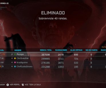 Por suerte mi equipo era bueno