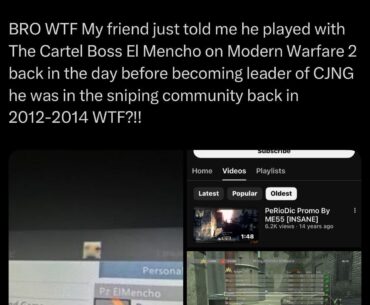 [COD] The Cartel Boss who was recently killed reportedly was apart of the Call of Duty Sniping community