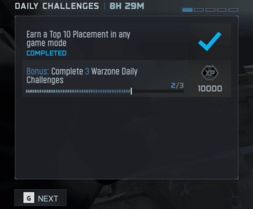 I think I have to guess the other challenges