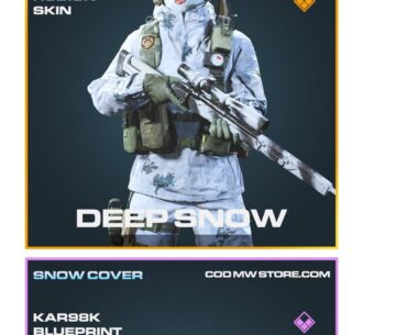 If anyone has the snow cover bundle in mw 2019 that can gift me it I can send you some $ in return!