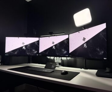 Finished my dream black & white themed setup!