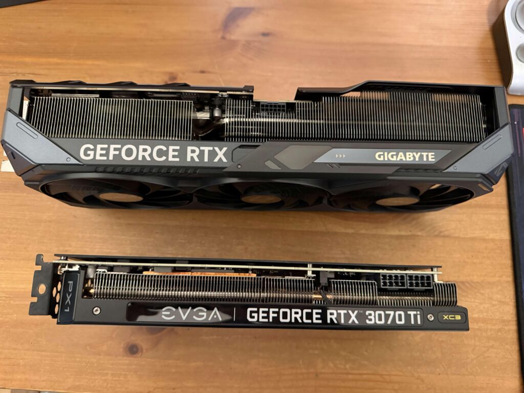And I thought the older RTX cards were big (5070 Ti)