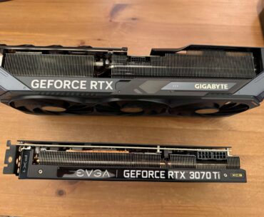 And I thought the older RTX cards were big (5070 Ti)