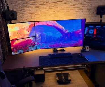 So I kinda finished my Work/Play/Audio station