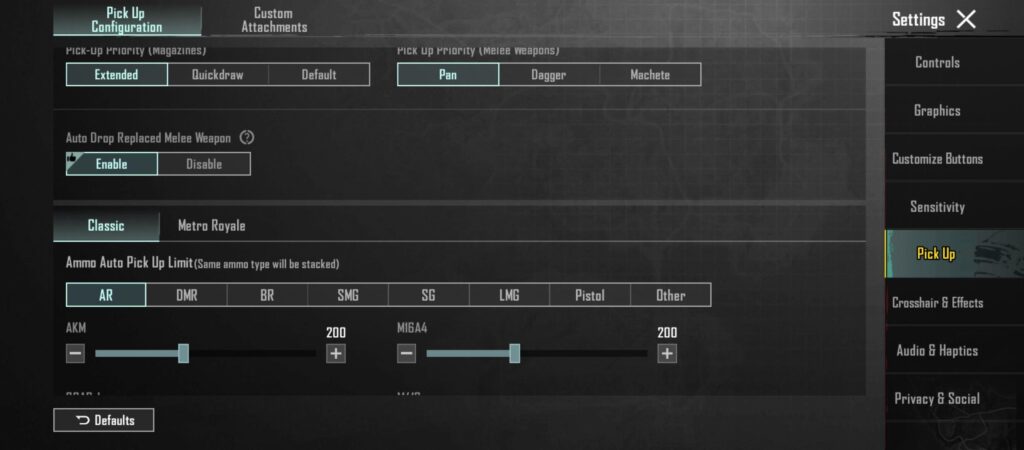 Devs added a option called "theme pickup" please bring that back I HATE auto picking up 3 dancing nades
