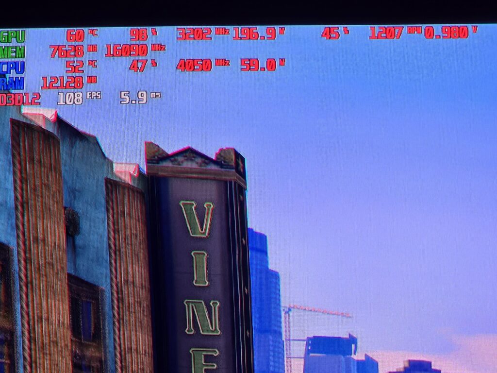 What do you think of this voltage of 0.980V with 3202MHz on an RTX 5070?