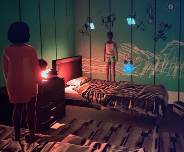 After the River Quests are Complete his Niece and Nephew Just Stand on their Beds Looking at the Wall