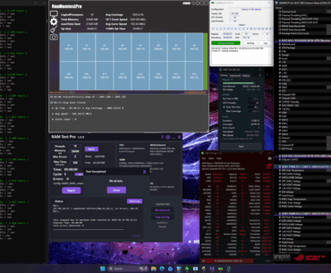 9850X3d DDR5 8400-2233 C32 30 hour stress test