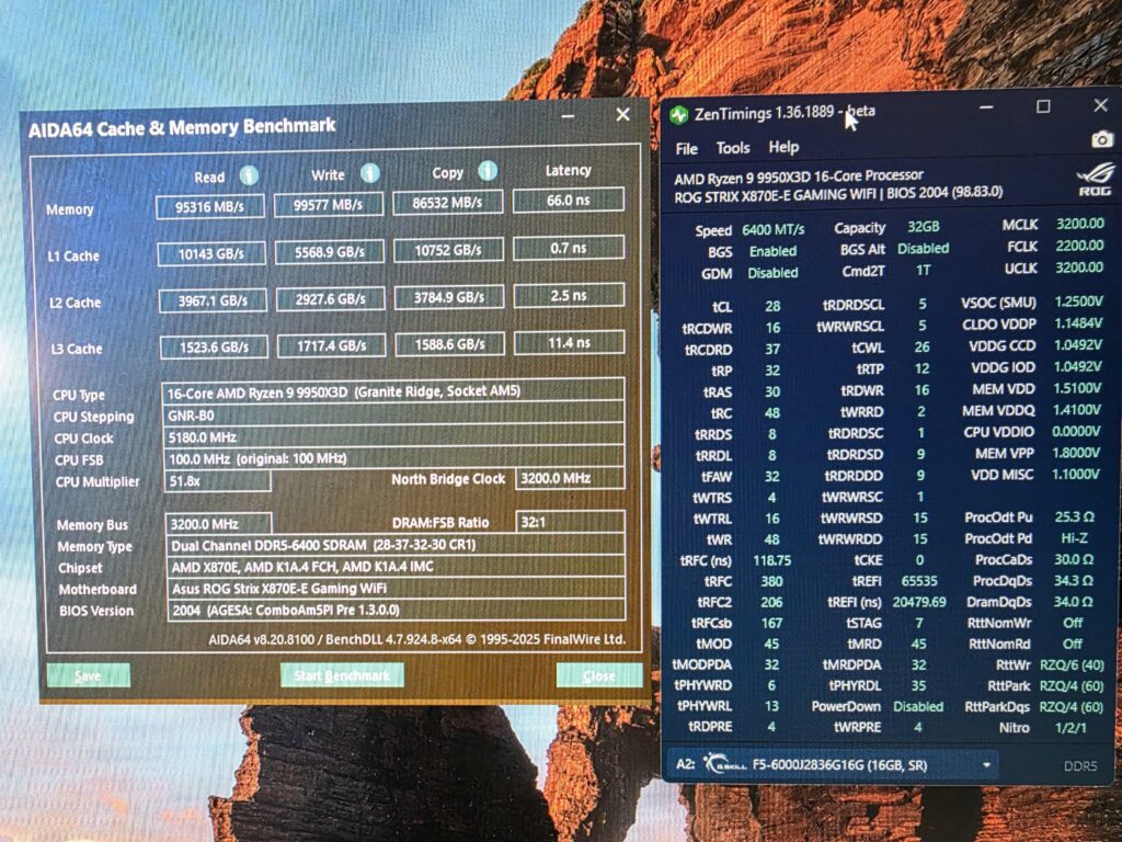 9950x3d Ram OC
