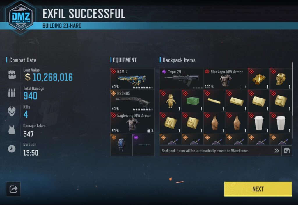 Hit $10 million with a Legendary backpack and zero Ultras.