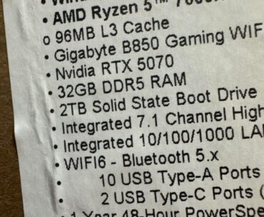Bought a new prebuilt with 32GB of RAM, got 48GB