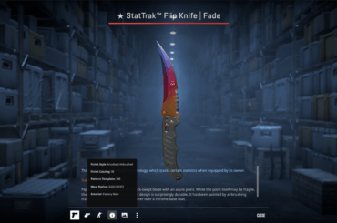 FN flip knife fade, 99.8% fade