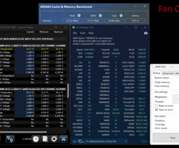 6000-C30 Low voltages + RAM Cooling test results