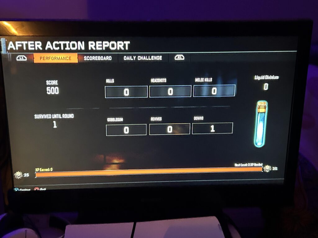 Can’t collect a XP? [COD3] [zombies]